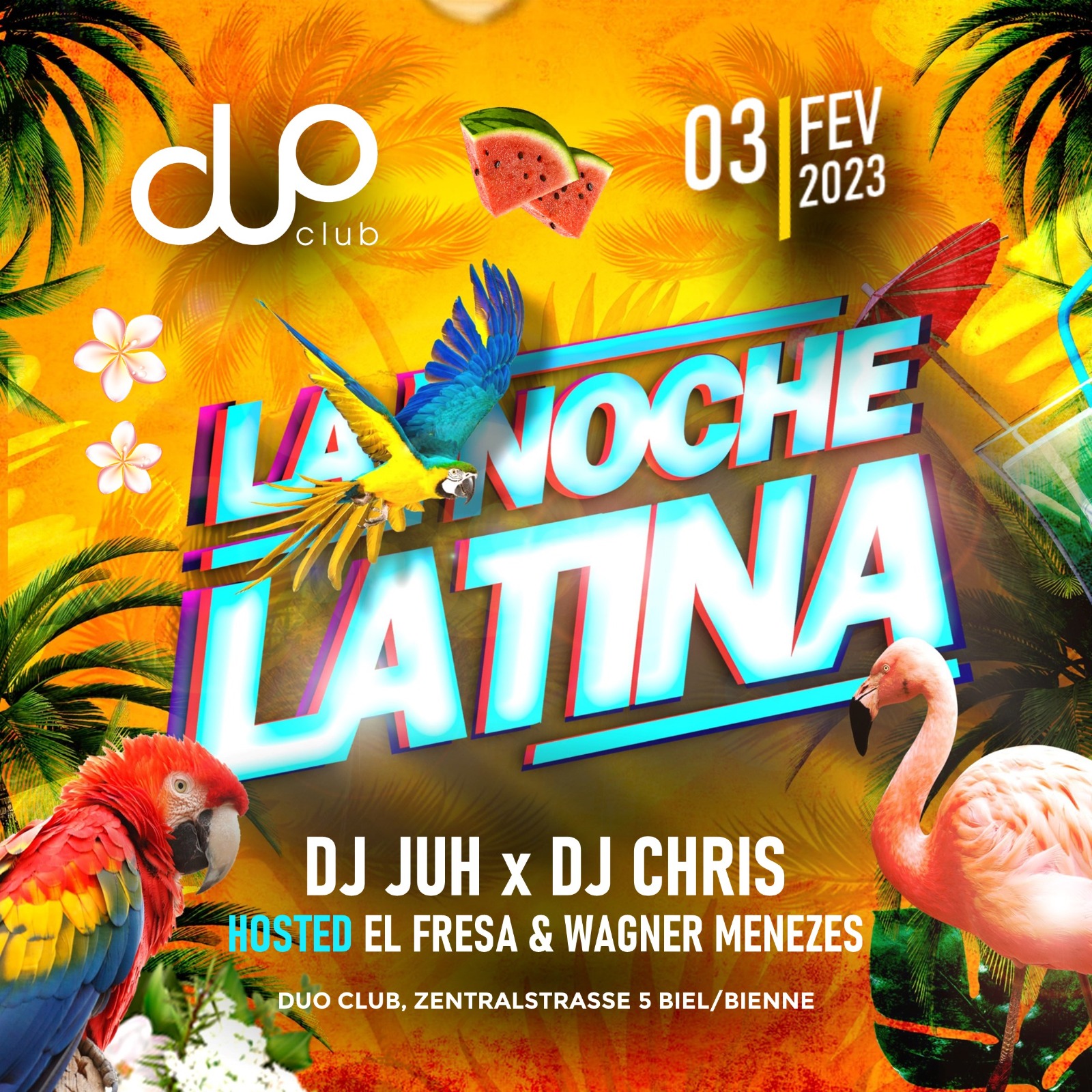 LA NOCHE LATINA Latino Afro Urban Friday Duo Club Biel Bienne