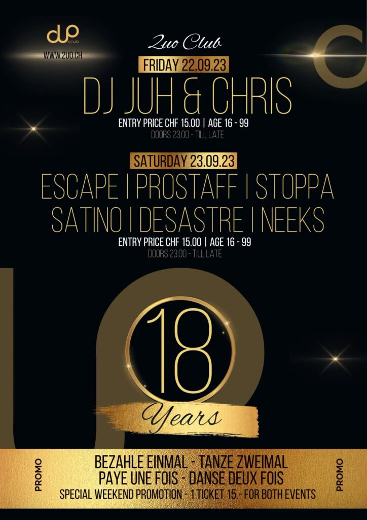 18 years Duo Club Birthday Weekend